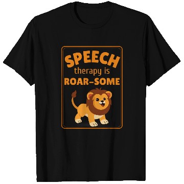 Discover Lion Pet SLP Language Speech Therapy Pathologist Pathology Lion T-Shirts