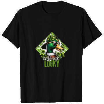 Discover Duck Pet Saint Patricks Call Me Lucky Mallard Duck St Patricks Day T-Shirts