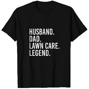 Discover Husband Dad Lawn Care Legend Retro Gardening Dad T-Shirts
