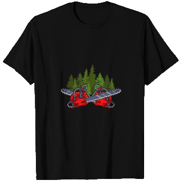 Discover Lumberjack Forester Woodworker Chainsaw T-Shirts
