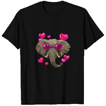 Discover Elephant Pet Valentines Elephan African Animal Face Elephant Lover T-Shirts