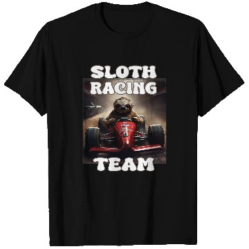 Discover Sloth Pet Racing Team T-Shirts