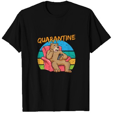 Discover Bear Pet Quarantine I Bored Bear Social Distancing Champion T-Shirts