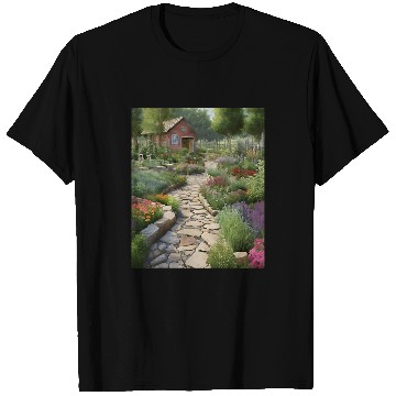 Discover Farm Girls Herb Garden Stone Pathways T-Shirts