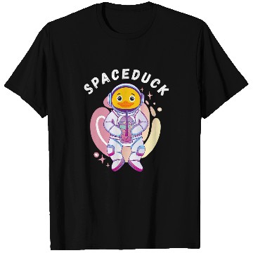 Discover Duck Pet Space Astronaut Rubber Duck Rubber Ducky Bubble Tea T-Shirts