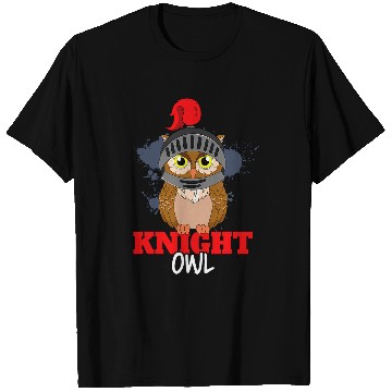 Discover Owl Pet Knight Owl Birds Of Prey Ornithologist T-Shirts