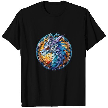 Discover Dragon Pet Stained Glass Dragon 4 T-Shirts