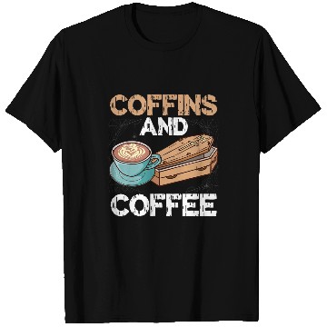 Discover Coffee Fun Coffins and coffee Funeral Burial Coffin T-Shirts
