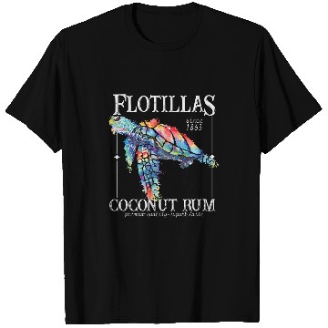 Discover Turtle Pet Flotillas Coconut Rum Sea Turtle T-Shirts