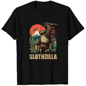 Discover Sloth Pet Japan Kaiju Sloth Slothzilla T-Shirts