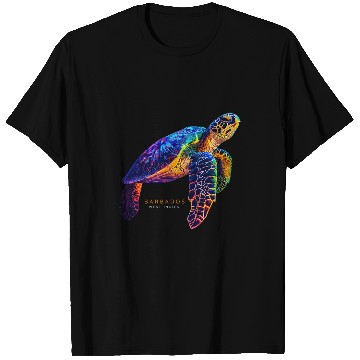 Discover Turtle Pet Barbados Beach Ocean West Indies Vintage T-Shirts