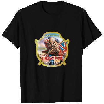 Discover Beer Fun Iron Maiden Trooper Beer Label Colors T-Shirts