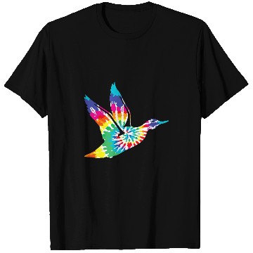 Discover Duck Pet Hippie Daze Tie Dye Mallard Duck T-Shirts