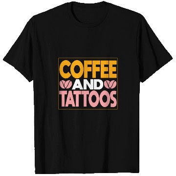 Discover Coffee Fun Tattoos caffeines And Ink Addiction Design T-Shirts