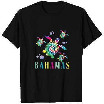 Discover Turtle Pet Bahamas Tie Dye Turtle Souvenir Bahamas 4 T-Shirts
