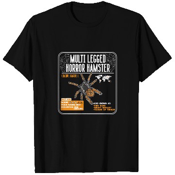 Discover Hamster Pet Tarantula Spider Multi Legged Horror Hamster T-Shirts
