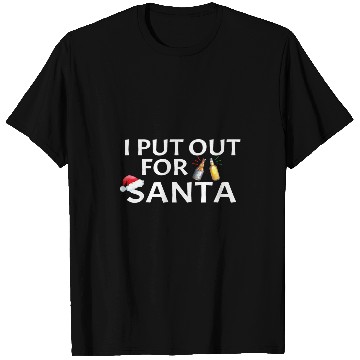 Discover Beer Fun I Put Out For Santa Matching Couples Holiday Drinks Beer T-Shirts