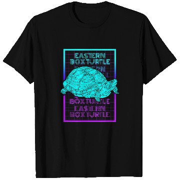 Discover Turtle Pet Eastern Box Turtle Animal Retro Eastern Box Turtle T-Shirts