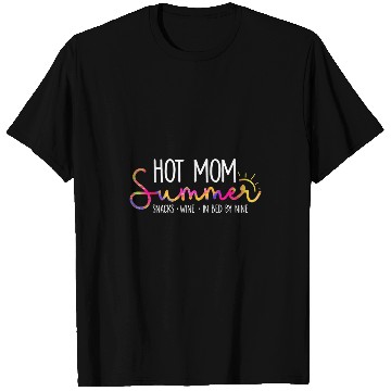 Discover Wines Fun Hot Mom Summer Snacks Wines Sunshine Vacation T-Shirts