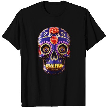 Discover Day Of The Deads Dia De Los Muertos calavera sugar skull T-Shirts