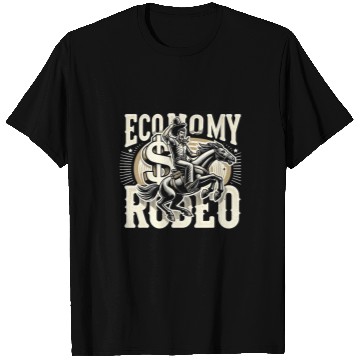 Discover Economy Rodeo Cowboy Funny Graphic Tees T-Shirts