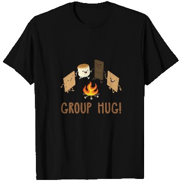 Discover Group Hug Funny Roast Marshmallow Smore Camping Camper T-Shirts