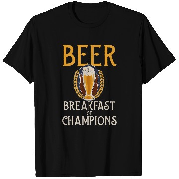 Discover Beer Fun Beer Breakfast of Champions 2 T-Shirts