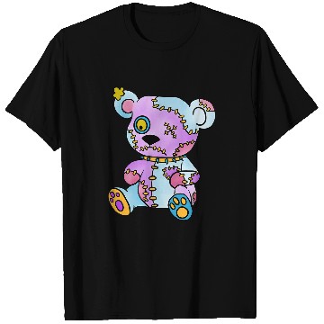 Discover Bear Pet Patchwork Creepy Teddy Bear Voodoo Cute Goth T-Shirts