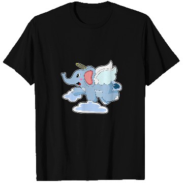 Discover Elephant Pet Angel wings Clouds T-Shirts