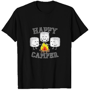 Discover Happy Camper Roast Marshmallows Smore Camping Lover T-Shirts