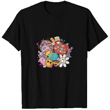 Discover Retro Groovy Happy 100 Days of School Disco Ball Teacher T-Shirts