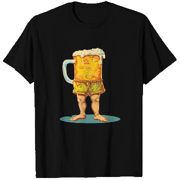 Discover Beer Fun Vacation Beer in Swim Trunks Costume T-Shirts