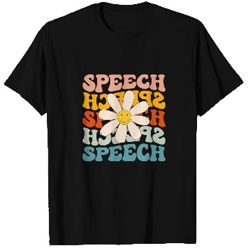 Discover Speech Language Pathologist Groovy Speech Therapist T-Shirts