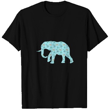 Discover Elephant Pet Print Flower Summer floral print elephant lover T-Shirts