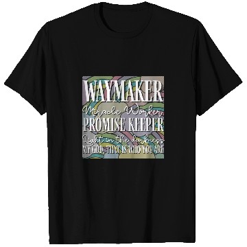 Discover Kids Kids Waymaker Miracle Worker Rainbow Christian 4 T-Shirts