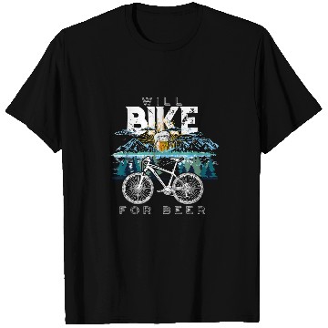 Discover Beer Fun Beer Will Bike Beer Cycling Biking Beer Lover Drinking19 T-Shirts
