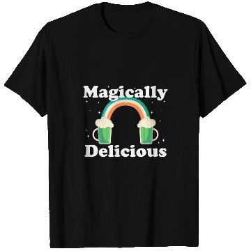 Discover Beer Fun Saint Patricks MAGICALLY DELICIOUS Green Beer St Patty T-Shirts