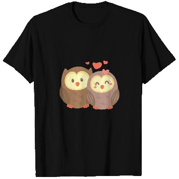 Discover Owl Pet COUPLES GIFT Wedding Anniversary Engagement Party T-Shirts