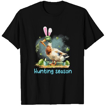 Discover Easter Bunny Easter Egg Hunting Season Funny Duck Hunting T-Shirts