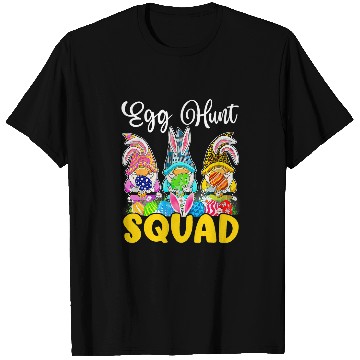 Discover Egg Hunt Squad Gnomes Easter Day Bunny 1 T-Shirts