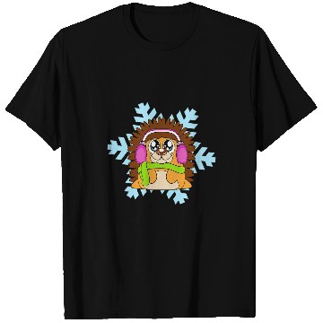 Discover Hedgehog Pet Christmas Balls Winter Snowflake Snow T-Shirts