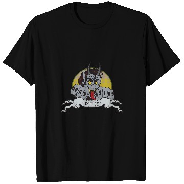 Discover Coffee Fun Deads Sled Coffee Krampus T-Shirts