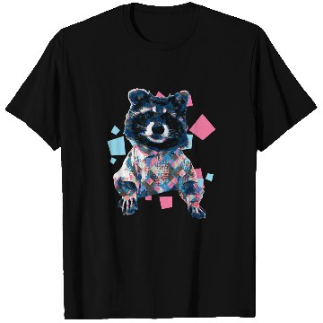 Discover Raccoon Pet In Collared Funny Meme T-Shirts
