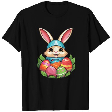 Discover Easter Bunny Rabbit Easter Day Egg Hunting 1 T-Shirts