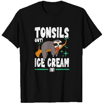 Discover Sloth Pet Tonsils Out Ice Cream In Summer Sloth Gelato T-Shirts