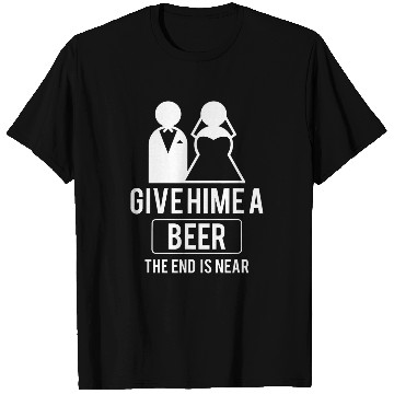 Discover Beer Fun Beer Bride Groom Bachelor Bachelorette Wedding Get Married 2 T-Shirts