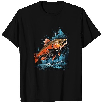 Discover Fisherman Fly Fishing Arctic Char Brook Trout Fish 7 T-Shirts
