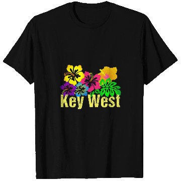 Discover Key West Tropical Beach Surf T-Shirts