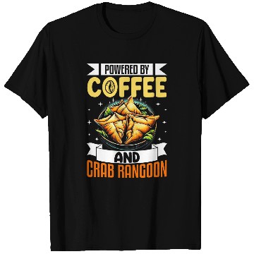 Discover Coffee Fun Crab Rangoon Funny Coffee Lover Seafood Crab Rangoon T-Shirts