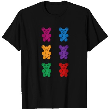 Discover Bear Pet Gummy bear six pack abs funny gummy bear abs T-Shirts